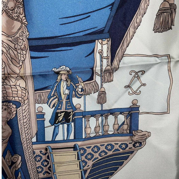 Hermes “VU DU CAROSSE  DE” 100%bSilk Scarf 90cm Square - Picture 11 of 16